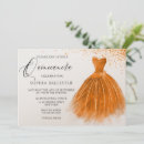 Search for orange quinceanera invitations Elegant