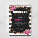 Search for girls 19th birthday invitations Nineteen