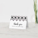 Search for black silver thank you cards Black and white