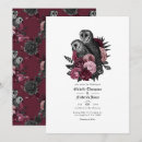 Search for owl wedding invitations Gothic