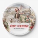 Search for elegant christmas plates Red holly berries