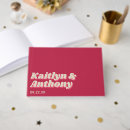 Search for retro wedding guest books Typography