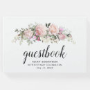 Search for 80th birthday party guest books floral
