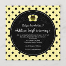 Search for bumble bee birthday invitations Buzz