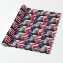 Search for american flag wrapping paper Bald eagle