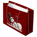 Search for snowman gift bags Red