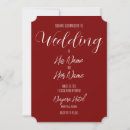 Search for blank wedding invitations Red