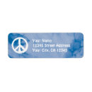 Search for peace sign return address labels Hippie