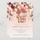 Search for rose gold balloons invitations Girly