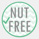 Search for food allergy stickers No nuts