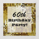 Search for disco 60th birthday invitations Sixtieth
