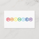 Search for house shaped business cards Painter