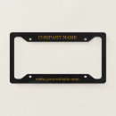 Search for black and white license plate frames Trendy