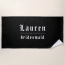 Search for bridesmaid beach towels Party