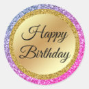 Search for purple happy birthday stickers Pink