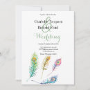 Search for peacock feather wedding invitations Boho