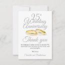 Search for 25th anniversary thank you cards Silver
