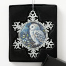 Search for owl ornaments White
