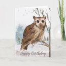 Search for owl birthday cards Animal