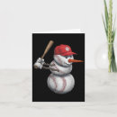 Search for baseball christmas cards Santa
