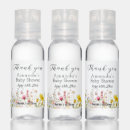 Search for thank you hand sanitizers Wildflower baby shower