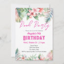 Search for girly birthday invitations Tropical