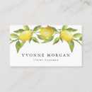 Search for lemon business cards Watercolor