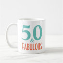 Search for 50 and fabulous mugs Elegant birthday party