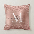Search for rose gold pillows Glitter