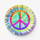 Search for peace sign paper plates Colorful