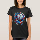 Search for 4th july baseball tshirts Red white blue