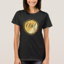 Search for metallic gold tshirts Black