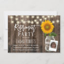 Search for sunflower mason jar invitations Floral