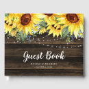 Search for floral guest books Rustic country