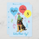 Search for german shepherd birthday invitations Puppy
