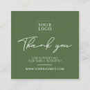 Search for thank you for your purchase business cards Simple