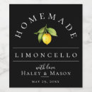 Search for limoncello wine labels Lemon