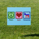 Search for peace outdoor signs Political