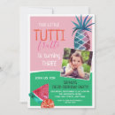 Search for tutti frutti invitations Colorful