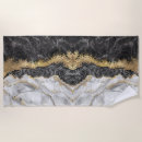 Search for black and gold beach towels Marble