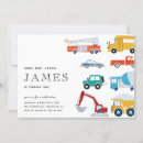 Search for transportation birthday invitations for kids