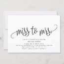 Search for miss to mrs invitations Black and white
