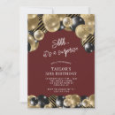 Search for maroon and gold invitations Elegant