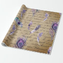 Search for feather wrapping paper Decoupage