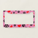 Search for red heart license plate frames Pink