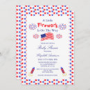 Search for fireworks baby shower invitations Summer