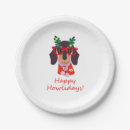 Search for dachshund christmas plates Funny