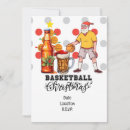 Search for basketball christmas invitations Santa