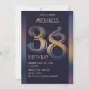 Search for 38th birthday invitations Gold
