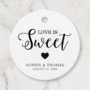 Search for candy favor tags Black and white